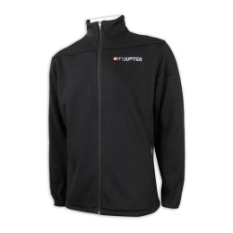 Z446 製作黑色衛衣拉鏈外套 3合一複合布 衛衣製衣廠 Z446 製作黑色衛衣拉鏈外套 3合一複合布 衛衣製衣廠